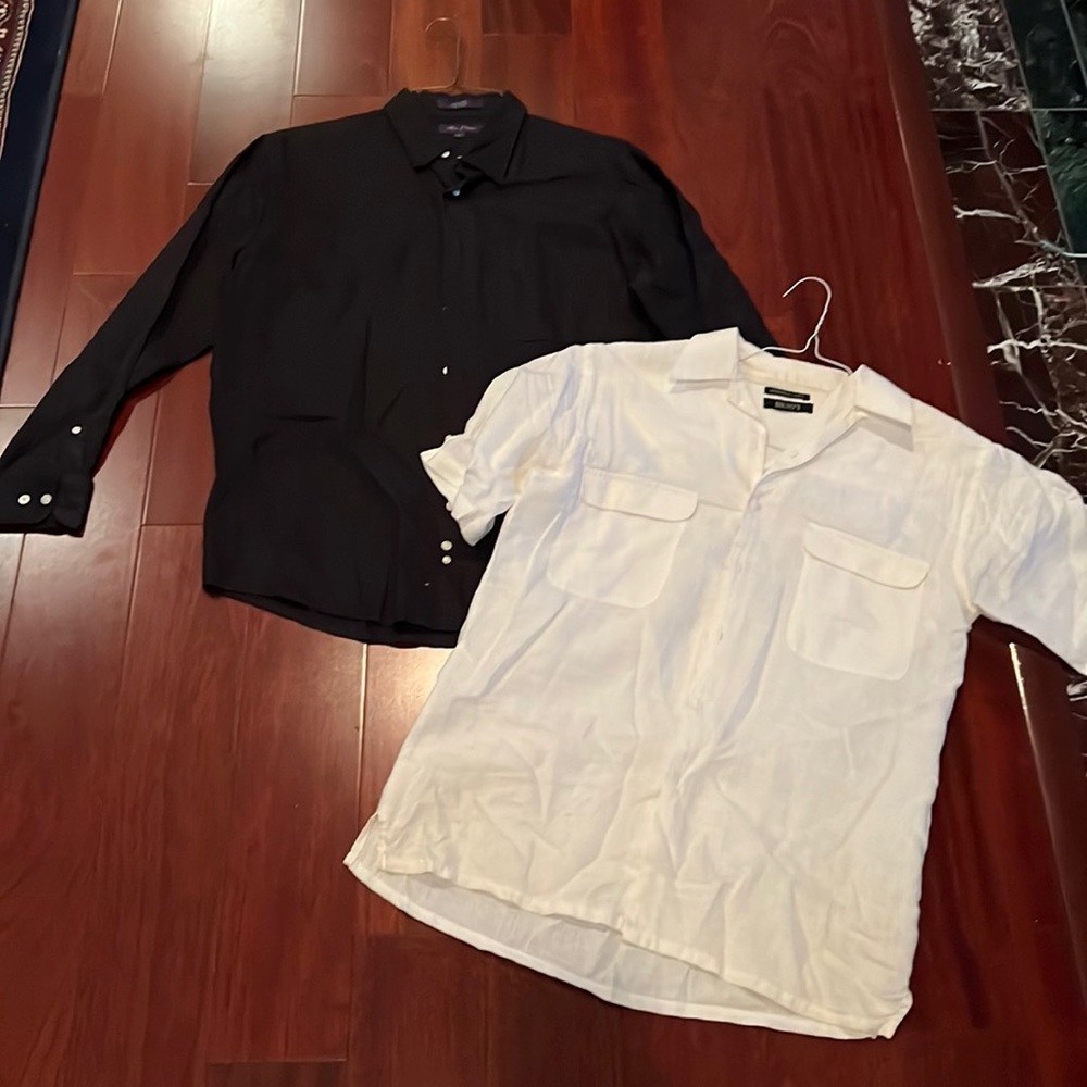 2 Mens Medium Button Up Bundle - image 1